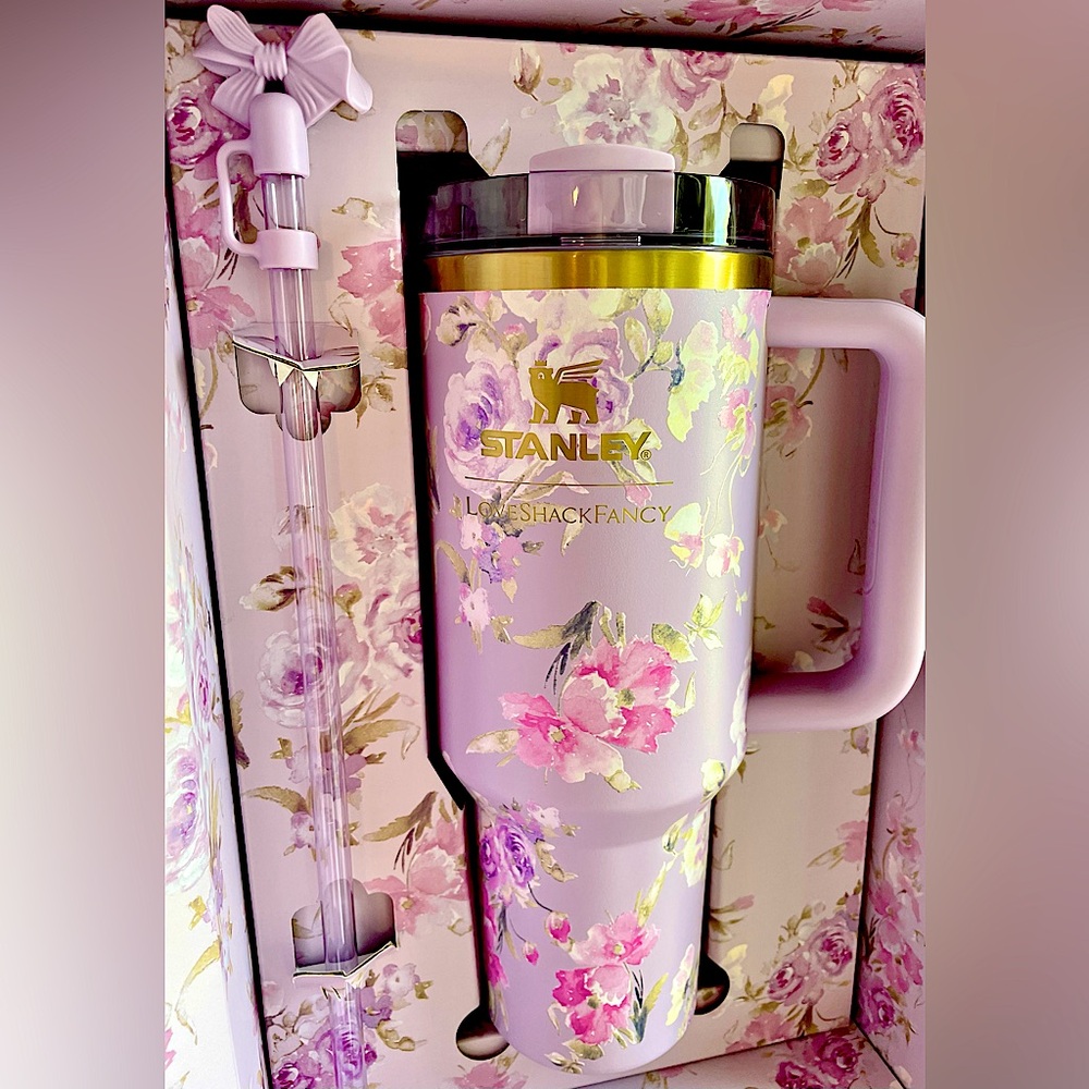 LIMITED EDITION STANLEY X LOVE SHACK FANCY HAPPY Thoughts Quencher Tumbler NEW!